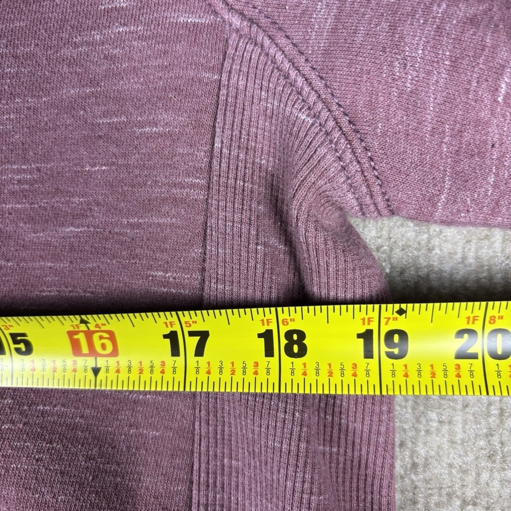 Carhartt Womens Small Relaxed Fit Sweatshirt Purple Spell Out Crewneck - Picture 5 of 8